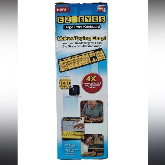 As Seen On TV Other - EZ Eyes Large Print Keyboard
